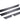 Black Stainless Steel Door Step/Sill Trims Suitable for 70 Series Landcruiser Single Cab