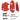 3 pcs Bash Plate Red Suits Toyota Hilux 2015-2022